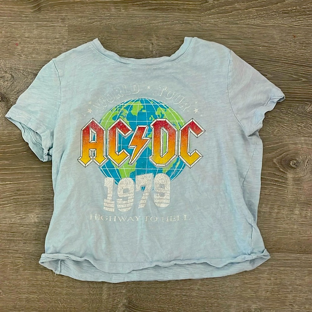 Ac/dc crop tee from the gap